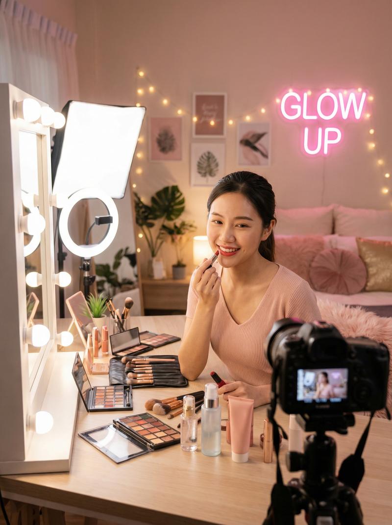 糖心vlog视频-糖心vlog美妆达人：春季清透妆容视频教程分享